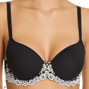 NWT Wacoal Embrace Lace Contour Bra Black 40DD (E)